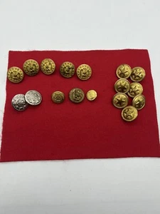 Vintage American uniform buttons Military. Police Buttons. 17 In The Whole Lot ￼ - Picture 1 of 13
