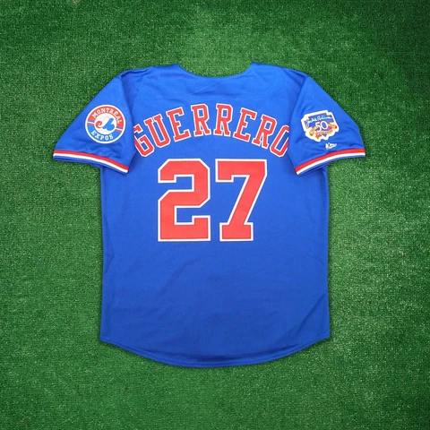 Vladimir Guerrero 1997 Montreal Expos Jackie 50th Anniv. Men's Alt Blue Jersey Cover