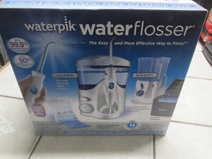 Waterpik Ultra & Nano Water Flosser Combo Travel Pack Accessory Tips NEW SEALED - Picture 1 of 6
