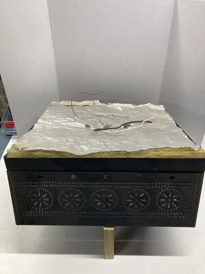 Irvin's Country Tinware Square Ceiling Light with Chisel in Country Tin - Image 1 of 4