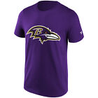 NFL Maglietta Baltimore Ravens Grafico Primaria Calcio Logo Shirt Porpora Lilla