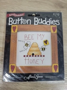 Button Buddies by Bucilla Bee My Honey Cross Stitch Kit NEW - Picture 1 of 2