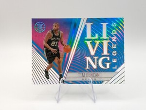 Tim Duncan 2020-21 Panini Illusions Living Legends Sapphire #2 Spurs