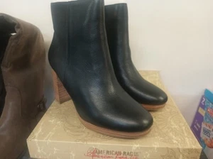 American Rag Women's Shoes Hayes Leather Closed Toe, Black leather, Size 7.5 - Picture 1 of 3