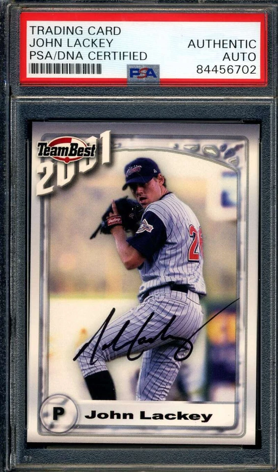 John Lackey PSA DNA Signed 2001 Best Rookie Autograph - Image 1 of 1