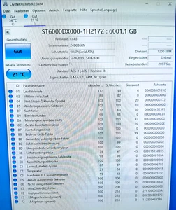 Seagate 6 TB 3,5" SATA HDD @7,2k ST6000DX000 - Foto 1 di 5