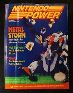 Nintendo Power Magazine #22 March 1991 Metal Storm, Battletoads Poster, Complete