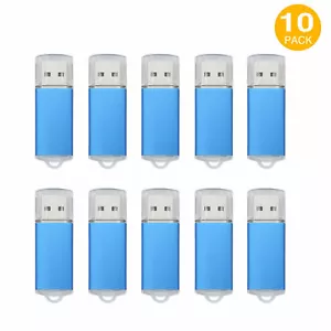 Lotto 10 unità flash USB 8G 16 GB 32 GB memory stick thumb drive tappo confezione blu - Foto 1 di 8