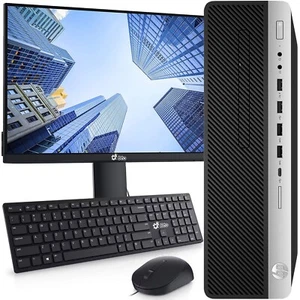 HP G3 Desktop Computer PC Intel i7-6700 16GB DDR4 1TB SSD 22" LED Wifi Windows11 - Afbeelding 1 van 7