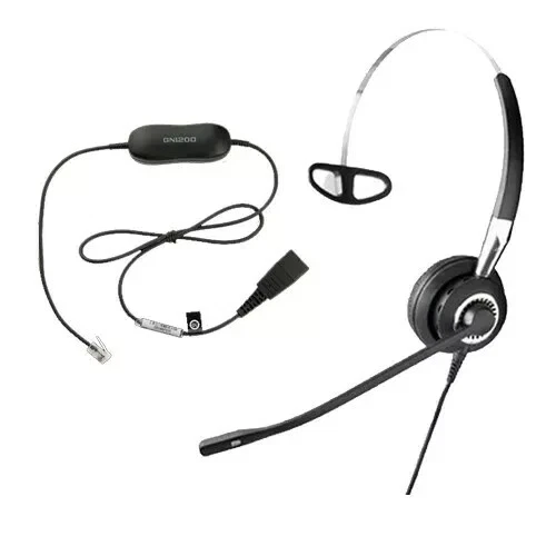 Jabra BiZ 2420 Mono noise-canceling Headset with GN1200 SmartCord for Desk Phone - Image 1 of 1