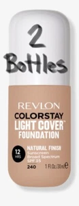Lot Of 2 Revlon ColorStay Light Cover Foundation Natural Finish 240 Medium Beige - Picture 1 of 1