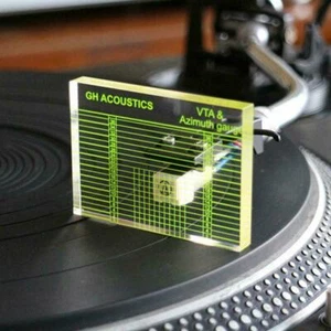 Phono Tonearm Azimuth Ruler VTA Cartridge Measuring Record Player Acrylic E6I8 - Picture 1 of 9