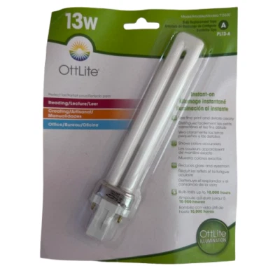 Genuine OttLite PL13-A 13-Watt 508 Illumination Replacement Bulb T13330 A #3027 - Image 1 of 3