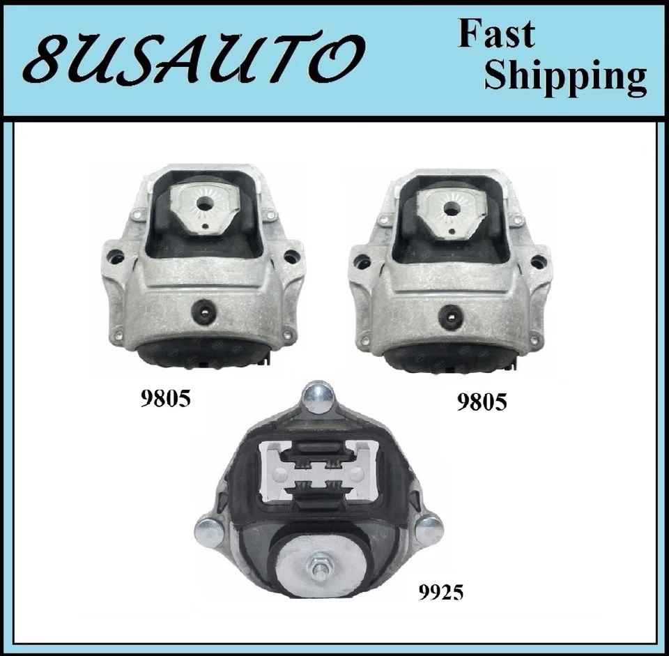 MONTAJE DE MOTOR Y TRANSMISIÓN 3 PIEZAS PARA AUDI A5 QUATTRO 2008-2010 CUPÉ DE 3,2 L - TRANSMISIÓN AUTOMÁTICA Foto 1 de 4