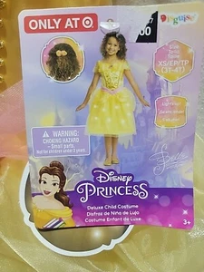 Disfraz Disney Princesa Bella Iluminado Deluxe (XS 3T-4T) Por Disfraz, ¡Nuevo! - Imagen 1 de 7