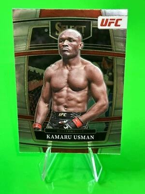 💥💥2022 Panini - Select UFC Concourse Silver Prizm #5 Kamaru Usman!!💥💥 - Image 1 of 3