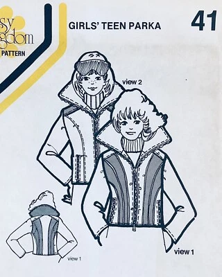 VTG 1976 DAISY KINGDOM #41 SKI PARKA TEEN GIRLS SZ 8 - 18 PATTERN FF UNCUT - Image 1 of 4