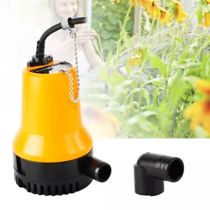 12V DC 60W Tauchpumpe Wasserpumpe Pumpe 3600L/H für Teich Boot mit 1.3m Kabel DE - Bild 1 von 19