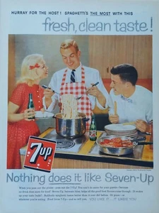1959 vintage 7 up print ad. Nothing does it like 7Up - Picture 1 of 1