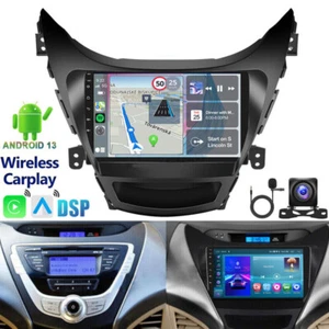 For Hyundai Elantra 2011-2013 Android 13 Car Stereo Apple CarPlay GPS Radio NAVI - Bild 1 von 16
