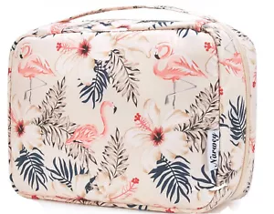 Compact Toiletry Bag 3 Compartments Travel Makeup Bag Organizer For Women - Picture 1 of 7