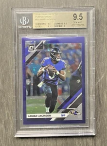 2019 Panini Optic #9 Lamar Jackson Purple Stars #'d /25 2nd BGS 9.5 - Picture 1 of 4
