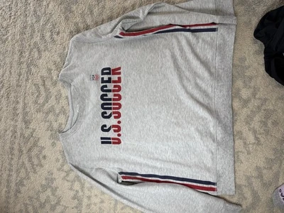 USA Women’s Soccer Sweatshirt, Size XL Grey - Image 1 of 4