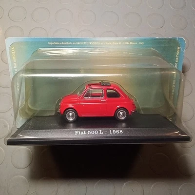 HACHETTE MODELLINO SCALA 1/43 BLISTERATO PRESSOFUSO FIAT 500 L 1968 - Immagine 1 di 3