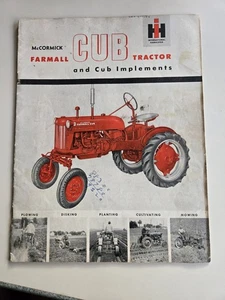 Vintage IH McCormick Farmall Cub Traktor & Cub Anbaugeräte Verkaufsprospekt - Bild 1 von 11