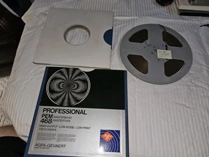 Vintage AGFA Gevaert PEM 468 - 10.5" Plastic Reel To Reel Tape - Germany - Used - Picture 1 of 20