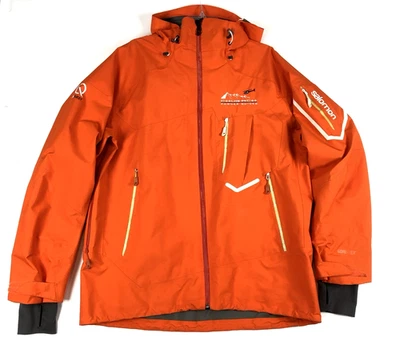 Chaqueta Salomon Gore-Tex Pro Shell para Hombres XL Naranja RECCO Esquí Avalancha Rescate Heli Foto 1 de 4