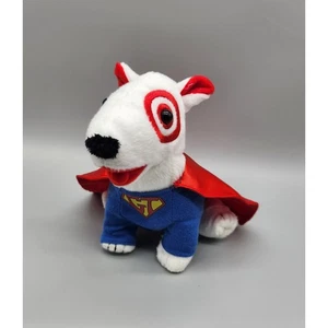 Target Bullseye GT Superman Super Hero Plush 7" Puppy Dog Red Cape Stuffed Toy - Picture 1 of 11