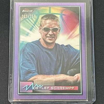 Topps Finest 2021 - Detlef Schrempf #39 refractor púrpura/250 Foto 1 de 3