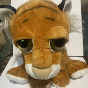 Der Streichelzoo Plüschtiger 12 Zoll helle Augen große Augen leichter Riss auf dem Rücken - Bild 1 von 8