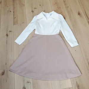 Vintage 60s 70s Nardis of Dallas Double Knit Custom Tailored Dress Size 8/10? - Picture 1 of 20