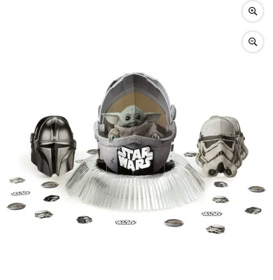 Disney Star Wars The Mandalorian Kit de Decoración de Mesa 23 Piezas Conjunto de Decoración de Cumpleaños Foto 1 de 4