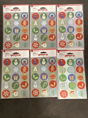 American Greetings Foil Stickers Christmas Ornaments Lot of 6 Packs 12 Sheets - Image 1 of 4