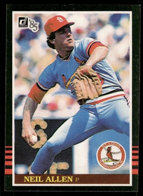 1985 Donruss #205 Neil Allen St. Louis Cardinals Baseball Card - Image 1 of 2