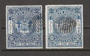 SELLO DE INGRESOS DE BORNEO DEL NORTE 1889 USADO - Imagen 1 de 1