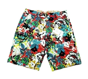 Robert Graham Floral Tropical Habana Geometric Mens Chino Shorts Pant Sz 34 - Picture 1 of 8