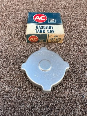 NOS 1953-62 CHEVY CORVETTE AC FUEL GAS CAP  GT-63 VENTED 6410363 GM RARE - Image 1 of 4