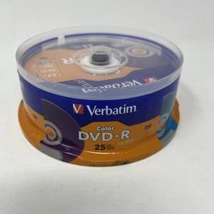 Verbatim DVD-R 16x Speed 4.7gb 120 Min 25-Pack Spindle Life Series - Picture 1 of 5