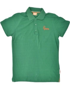 GURU Hombres Gráfico Polo Grande Verde Algodón US70 - Imagen 1 de 3