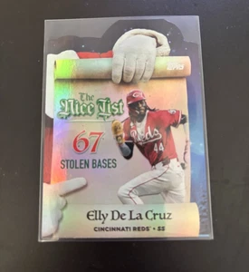 2025 Topps Holiday - Haciendo la lista bonita - #MNL-7 Elly de la Cruz Reds - Imagen 1 de 2