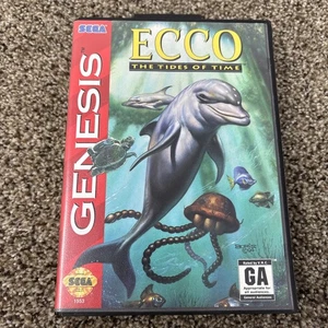 Ecco: The Tides of Time (Sega Genesis, 1994) CIB with Manual Tested - Picture 1 of 7
