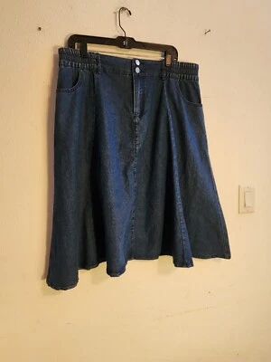 Relativity винтажный 90-х женщин размер 3XL джинсовой ткани Midi юбка Kate Kesin Y2K  - Изображение 1 из 4