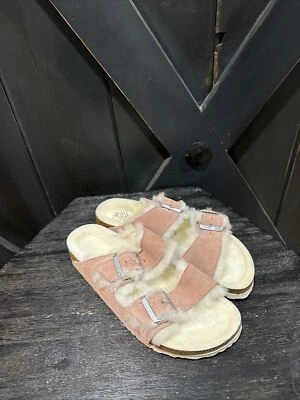 Sandalia Birkenstock Arizona Slide en arcilla rosa para mujer talla 41 estrecha 10 EE. UU. NUEVA SIN CAJA Foto 1 de 4