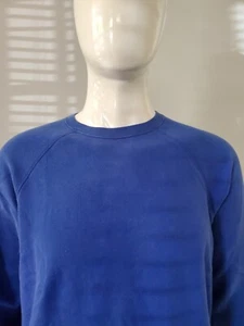 Land's End Men's Cotton Blend Blue Pullover Sz M 10-12 Sweater A54* - Picture 1 of 7