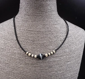 Collier ethnique Africain en os de buffle Congo - Imagen 1 de 2