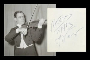 Leonid Kogan (1924-1982) - Violinista sovietico - Rara pagina guestbook firmata - 1981 - Foto 1 di 4